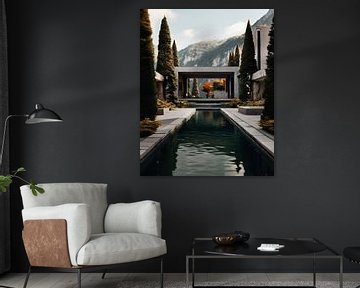 Luxushotel in den Alpen von fernlichtsicht