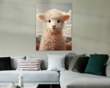 Delicate Lamb in Art by Eva Lee
