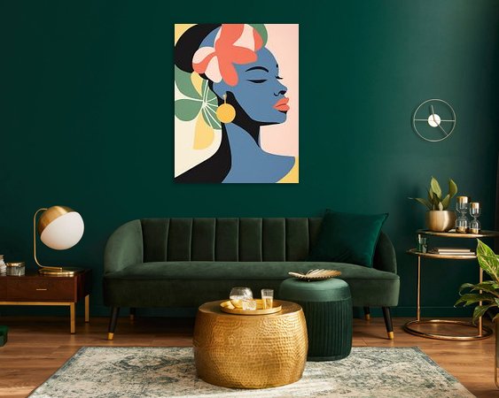 Example of the artwork in a room