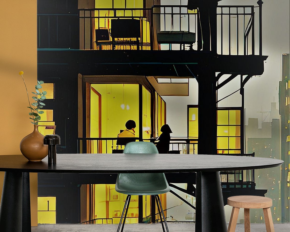 Example of the artwork in a room
