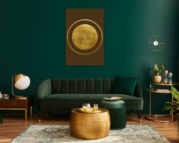 Cercle d'or III sur Lily van Riemsdijk - Art Prints with Color