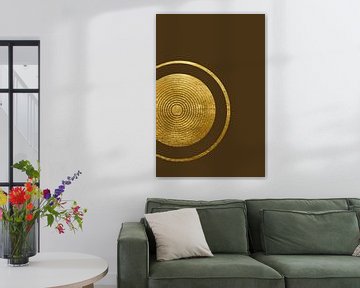 Gouden cirkel VI van Lily van Riemsdijk - Art Prints with Color