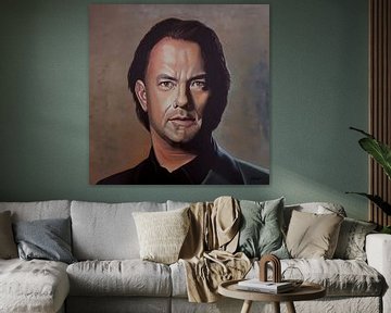 Tom Hanks schilderij von Paul Meijering