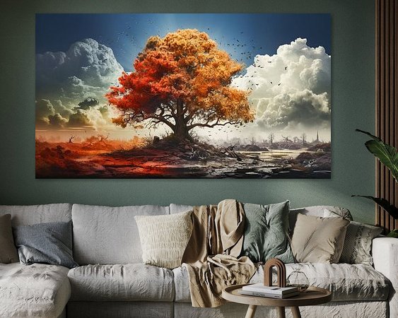 Example of the artwork in a room