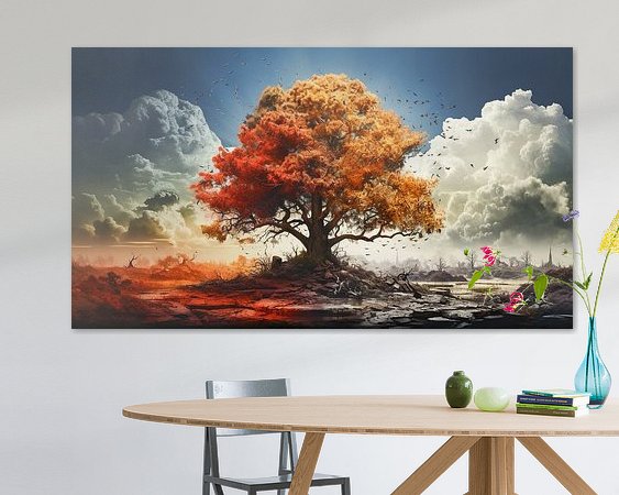 Example of the artwork in a room