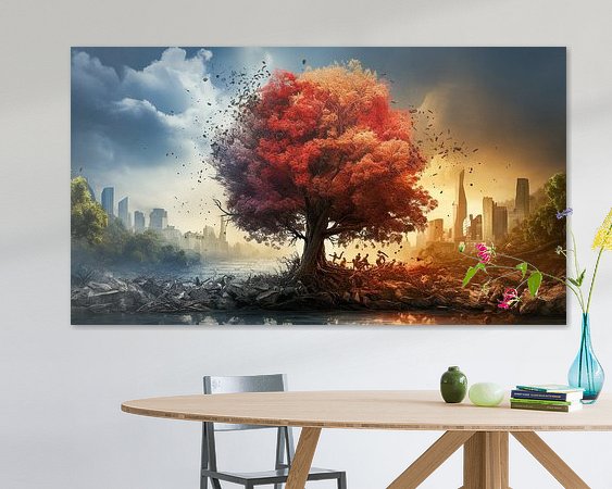 Example of the artwork in a room