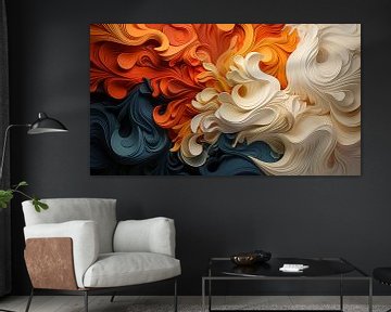 Kleurrijke abstracte acrylachtergrond met zijde van Animaflora PicsStock