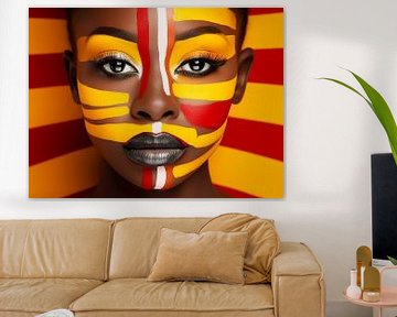 Das Gesicht der afrikanischen Pracht von Color Square