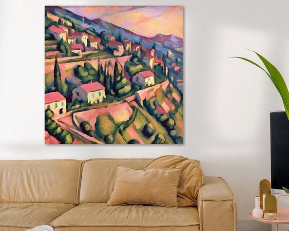 Example of the artwork in a room
