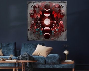 Blut Mond II ein Moderner Natur Expressionist von FRESH Fine Art