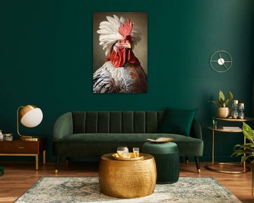 Chic Old Chickens Portrait by But First Framing