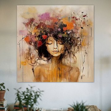 Bloemen Vrouw van De Mooiste Kunst