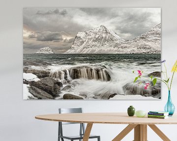 Winterkust in Lofoten van Ralf Lehmann