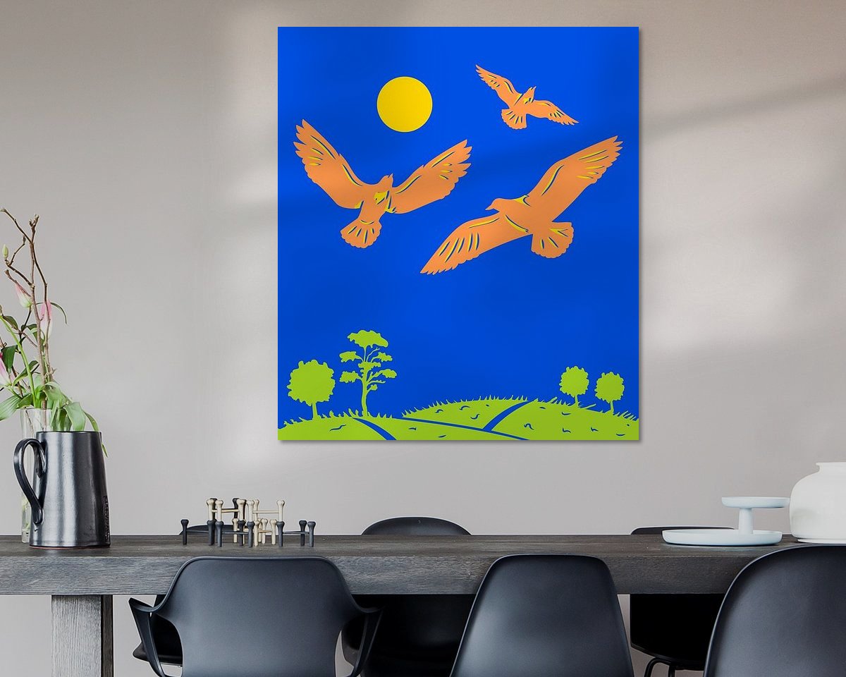 Example of the artwork in a room