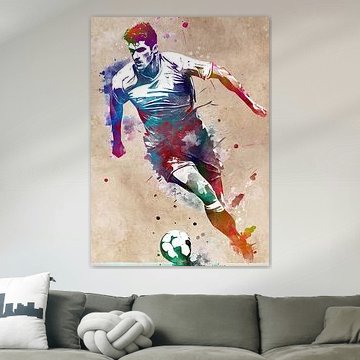 De sportkunst van de voetbalspeler van JBJart Justyna Jaszke