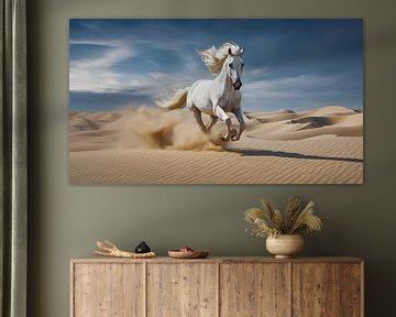 White wild horse by Harry Cathunter