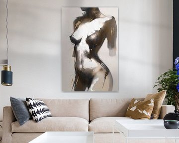 Bodyscape: An Ode to Female Shapes in Charcoal and Oil Painting