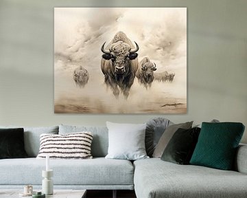 Peinture de Buffalo sur Tableaux ARTEO