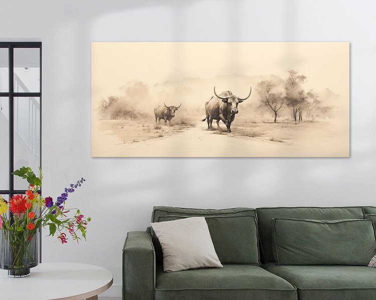 Example of the artwork in a room