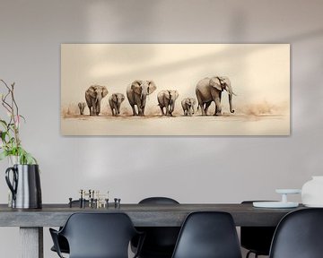 Painting Elephant by ARTEO Paintings