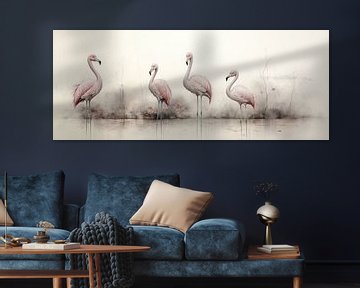 Flamingo's van ARTEO Schilderijen