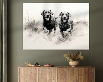 Peinture au Labrador sur Tableaux ARTEO