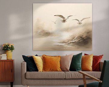 Seagull | Gulls by ARTEO Paintings