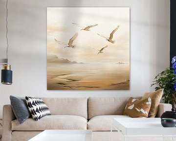 Painting Seagull by ARTEO Paintings