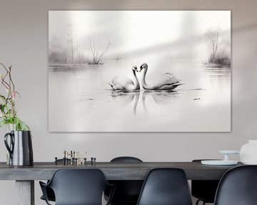 Swan by ARTEO Paintings