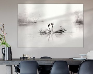 Schwan von ARTEO Gemälde