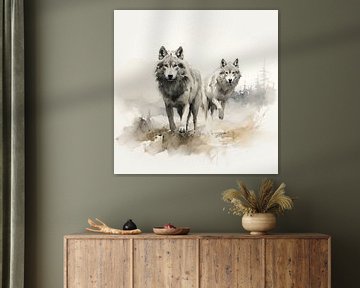 Wolf von ARTEO Gemälde