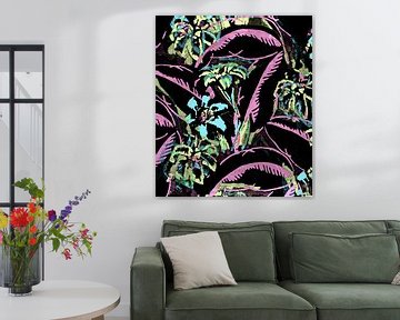 Fleurs et plantes dans la jungle asiatique sur FRESH Fine Art