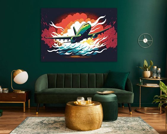 Example of the artwork in a room