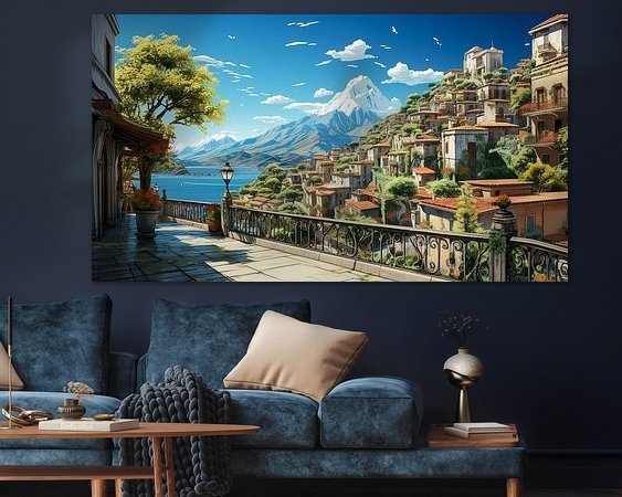 Example of the artwork in a room