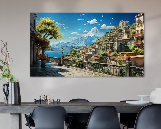 Example of the artwork in a room