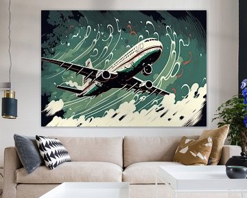 Flugzeug Vektor Design Kunst von Tim Kunst en Fotografie