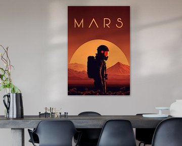 Mission to Mars - Chercheur de Mars - Avec texte sur Tim Kunst en Fotografie