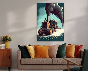 Moteur à vapeur fantastique - Vectoriel sur Tim Kunst en Fotografie