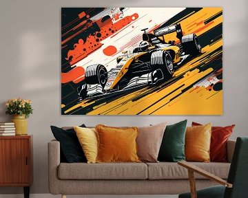 Formule 1 - Art vectoriel voiture de course sur Tim Kunst en Fotografie