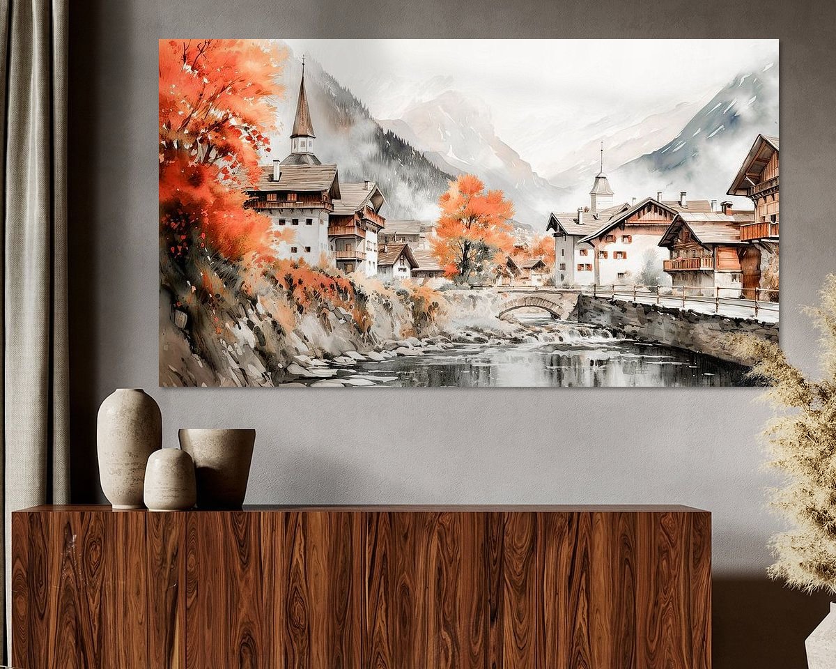 Example of the artwork in a room