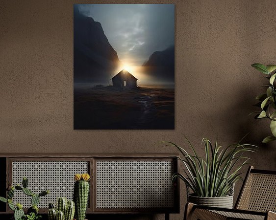 Example of the artwork in a room