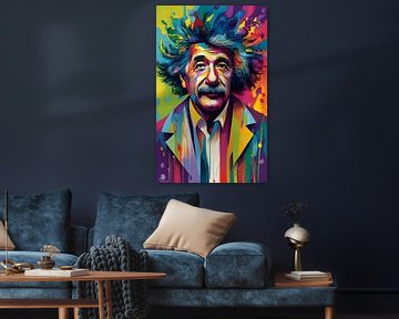 Albert Einstein schilderijen van Ayyen Khusna