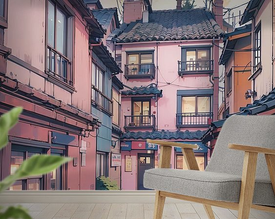 Example of the artwork in a room