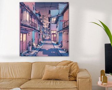 Japan Street aesthetic Dream pastel by AIS URIEF MAULANA