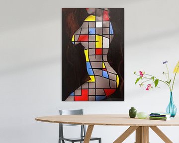 Mondrian on nude by jovadre