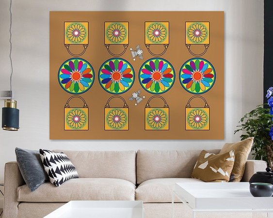 Example of the artwork in a room