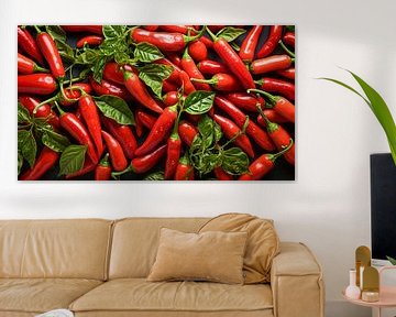 Fresh organic red hot chillies by Animaflora PicsStock