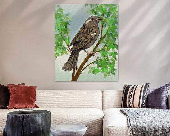 Example of the artwork in a room