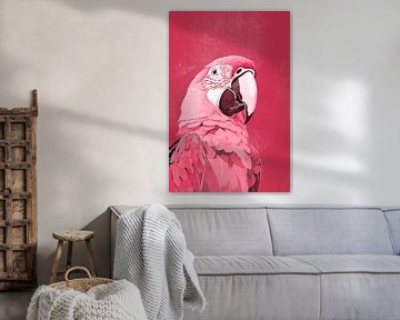 Macaw Parrot in Red by Whale & Sons