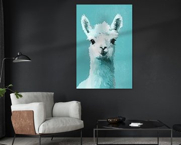 Alpaca in Blauwgroen van Whale & Sons